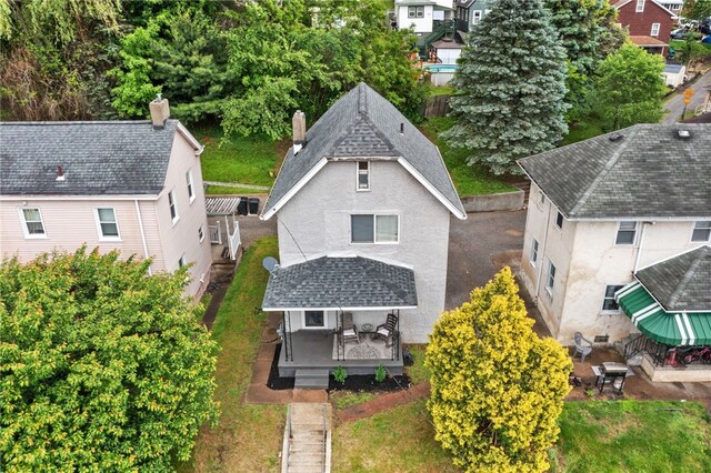 545 Ohio Ave, Midland Boro, PA 15059 - aerial perspective of suburban area