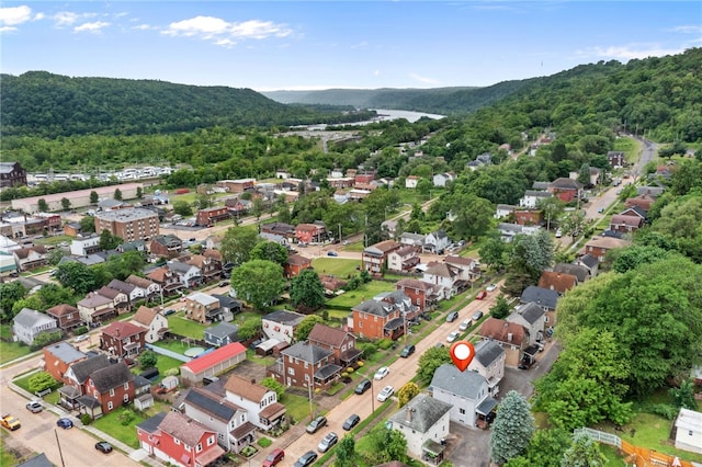 545 Ohio Ave, Midland Boro, PA 15059 - aerial view of property's location featuring a forest and a large body of water
