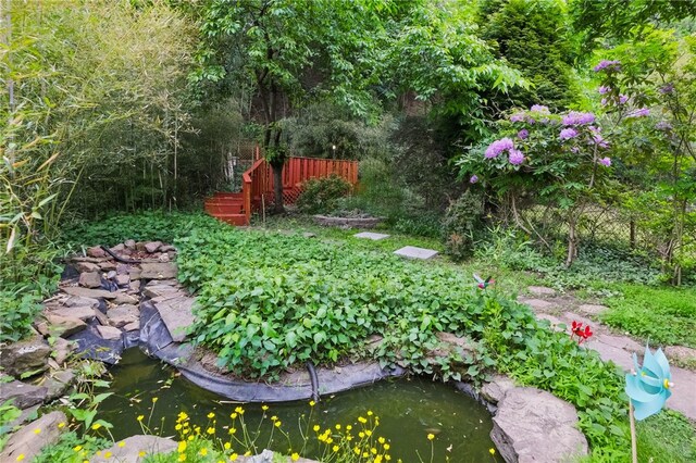 715 Chislett, East Liberty, PA 15206 - view of yard with a garden pond