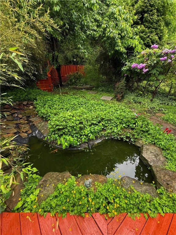 715 Chislett, East Liberty, PA 15206 - view of yard with a garden pond