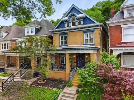 715 Chislett, East Liberty, PA 15206 - view of front facade with a porch and stairs