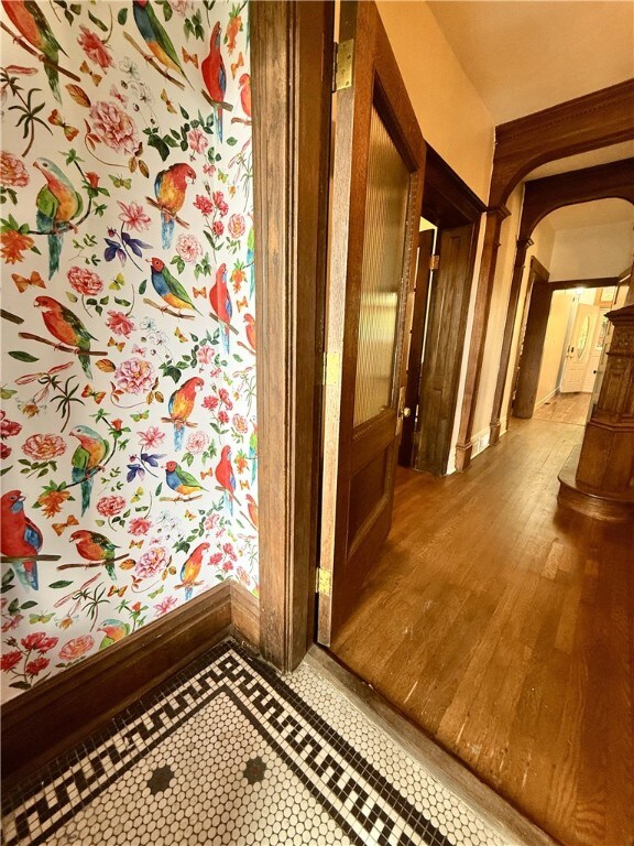715 Chislett, East Liberty, PA 15206 - corridor with arched walkways