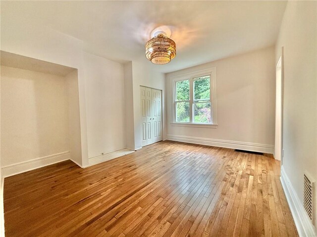 715 Chislett, East Liberty, PA 15206 - empty room with light wood-style flooring and baseboards
