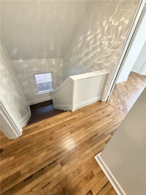 715 Chislett, East Liberty, PA 15206 - stairway with wood-type flooring