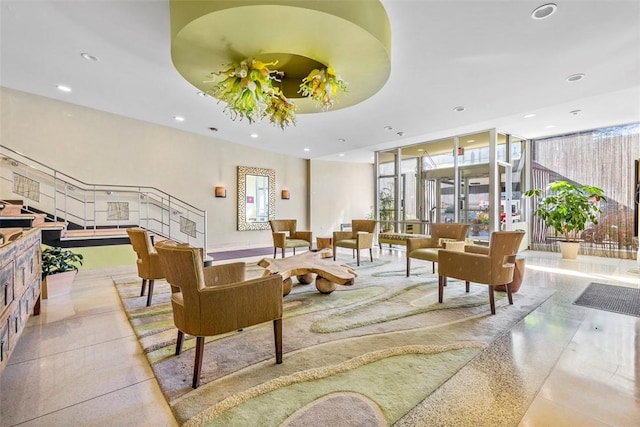 128 N Craig St Unit 415, Oakland, PA 15213 - common area with recessed lighting and expansive windows