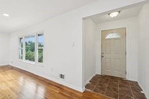 200 Edgewood Dr, Hopewell Twp Bea, PA 15001 - entryway with baseboards and wood finished floors