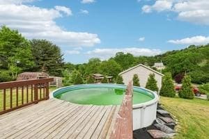 200 Edgewood Dr, Hopewell Twp Bea, PA 15001 - wooden terrace with a yard