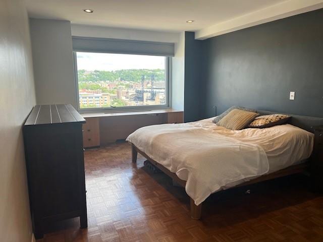 320 Fort Duquesne Blvd Unit 18F, Downtown Pgh, PA 15222 - bedroom featuring recessed lighting