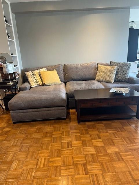 320 Fort Duquesne Blvd Unit 18F, Downtown Pgh, PA 15222 - living area featuring built in features