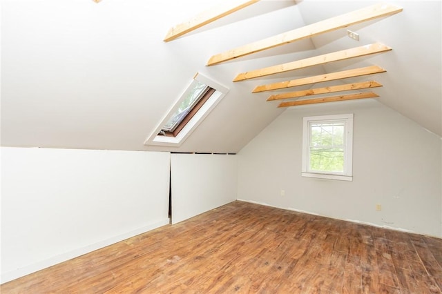 1017 Olive Ave, Natrona Hts/Harrison Twp, PA 15065 - bonus room with wood finished floors, lofted ceiling, and a skylight