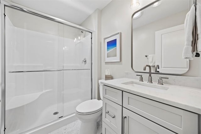 3602 Senate Ct, Adams Twp, PA 16059 - bathroom with toilet, a shower stall, and vanity