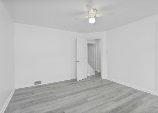 2324 Sheffield Rd, Aliquippa, PA 15001 - spare room featuring ceiling fan, baseboards, and wood finished floors