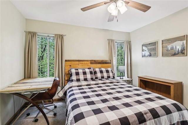 1630 Snowfield Way, Hidden Valley, PA 15502 - carpeted bedroom with ceiling fan