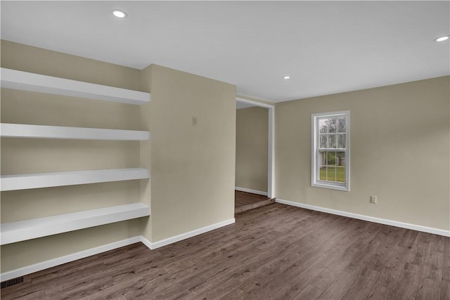 46 Terrace Rd, East Bethlehem, PA 15348 - spare room with wood finished floors, baseboards, and recessed lighting