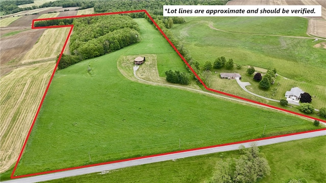 152 Aviator Ln, Somerset Twp, PA 15541 - view of rural area with property boundaries highlighted