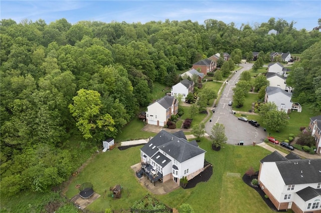 8426 David Dr, South Fayette, PA 15017 - aerial overview of property's location featuring a heavily wooded area and nearby suburban area