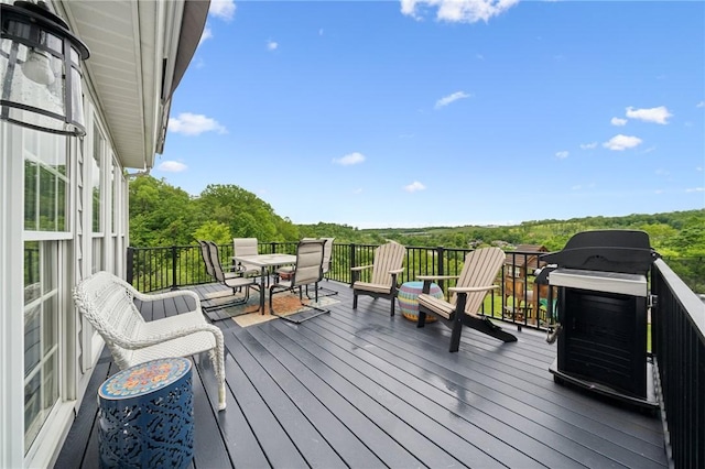 8426 David Dr, South Fayette, PA 15017 - wooden deck with outdoor dining area