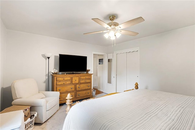 2400 James St, Hopewell Twp Bea, PA 15001 - bedroom with a ceiling fan and light carpet