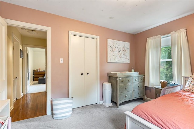 2400 James St, Hopewell Twp Bea, PA 15001 - bedroom with carpet flooring, a closet, and baseboards