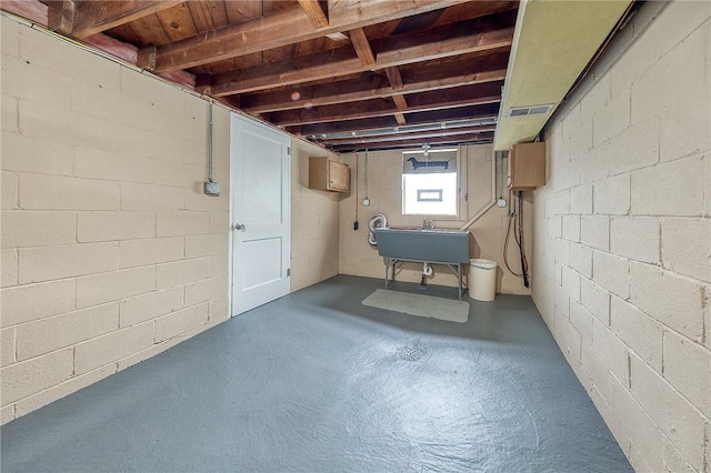 1566 Greentree Rd, Scott Twp Sal, PA 15220 - basement featuring a sink
