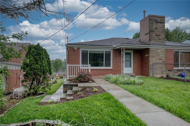 1566 Greentree Rd, Scott Twp Sal, PA 15220 - view of front of house with brick siding, a chimney, and roof with shingles