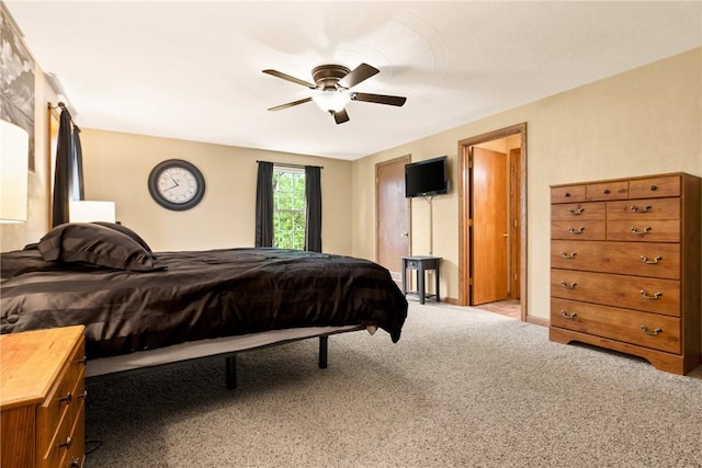 4624 Clear Shade Dr, Windber, PA 15963 - bedroom with carpet floors and ceiling fan