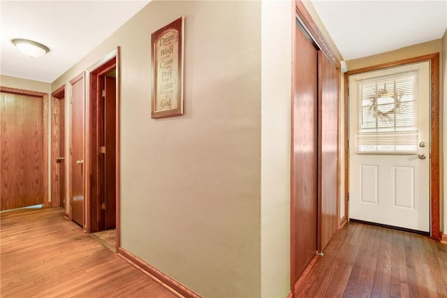 4624 Clear Shade Dr, Windber, PA 15963 - hall with light wood-style floors and baseboards