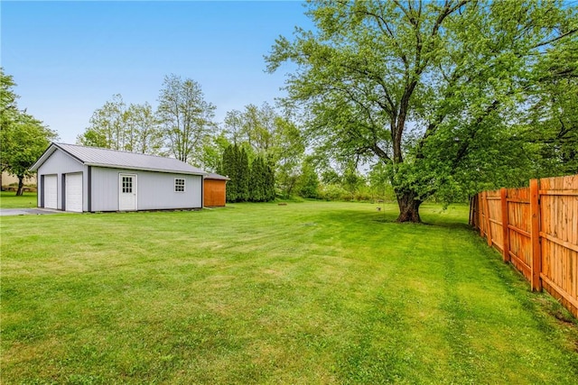 4624 Clear Shade Dr, Windber, PA 15963 - view of yard featuring a detached garage and an outdoor structure