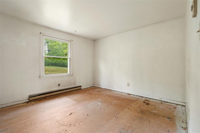 724 Camp Meeting Rd, Bell Acres, PA 15143 - empty room featuring a baseboard radiator