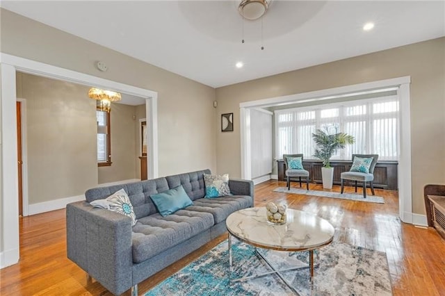 901 Ross Ave, Wilkinsburg, PA 15221 - living area with wood finished floors and baseboards