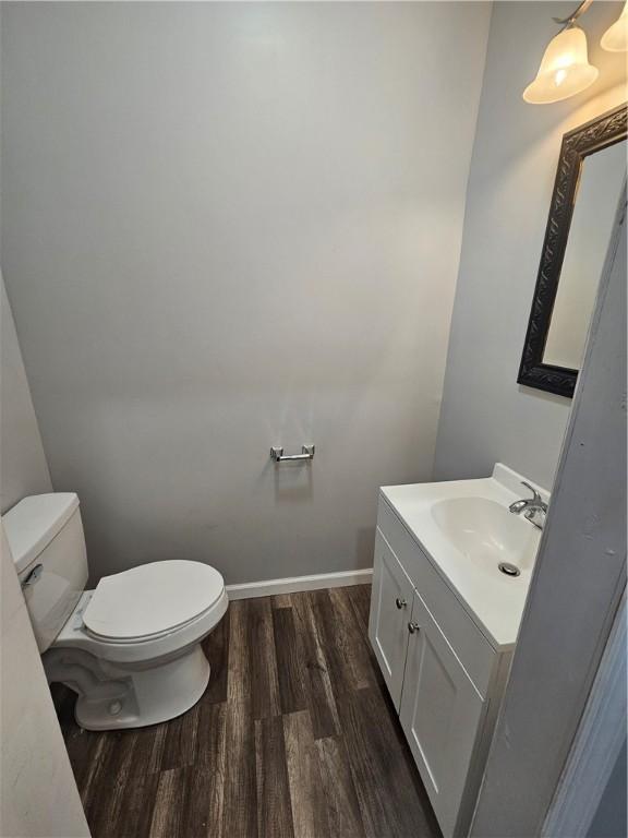 418 Short St, Donora, PA 15033 - bathroom featuring wood finished floors and vanity