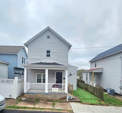 418 Short St, Donora, PA 15033 - view of front facade with covered porch