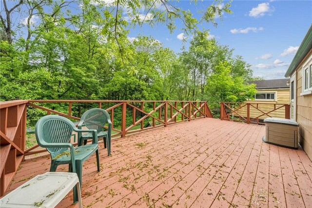 134 Hamilton Dr, Penn Hills, PA 15235 - view of wooden deck