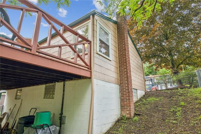 134 Hamilton Dr, Penn Hills, PA 15235 - view of home's exterior with a deck