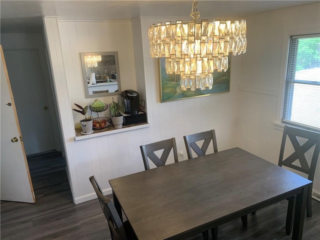 3003 Jersey St, Mckeesport, PA 15132 - dining room featuring a chandelier and wood finished floors