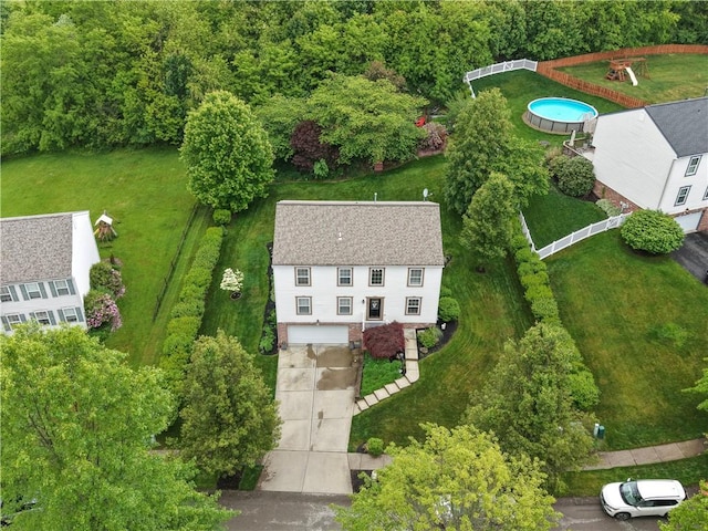 205 Emily Dr, Cranberry Twp, PA 16066 - aerial view of a pool area