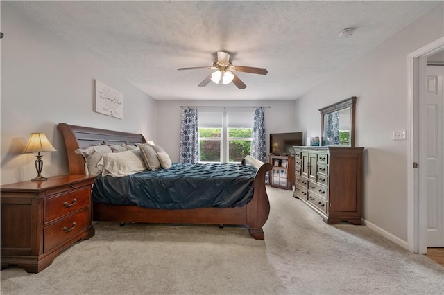 205 Emily Dr, Cranberry Twp, PA 16066 - bedroom with light carpet, a ceiling fan, and baseboards
