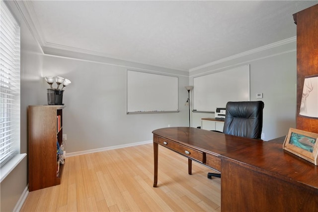 205 Emily Dr, Cranberry Twp, PA 16066 - office space featuring light wood finished floors, baseboards, and crown molding
