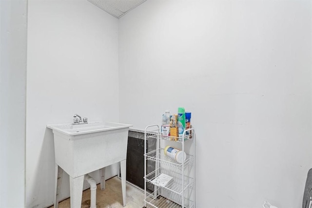 4072 Jordan St, South Heights, PA 15081 - bathroom with unfinished concrete floors