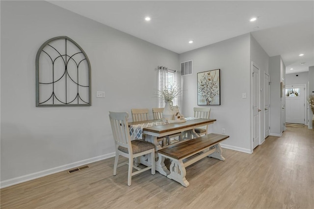 2054 Cade Dr, Potter Twp, PA 15061 - dining area with light wood-style floors, recessed lighting, and baseboards