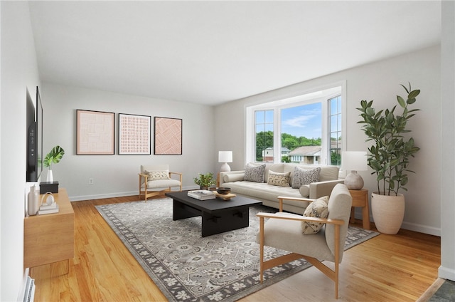 7965 Remington Dr, Mccandless, PA 15237 - living area with light wood-style floors and baseboards