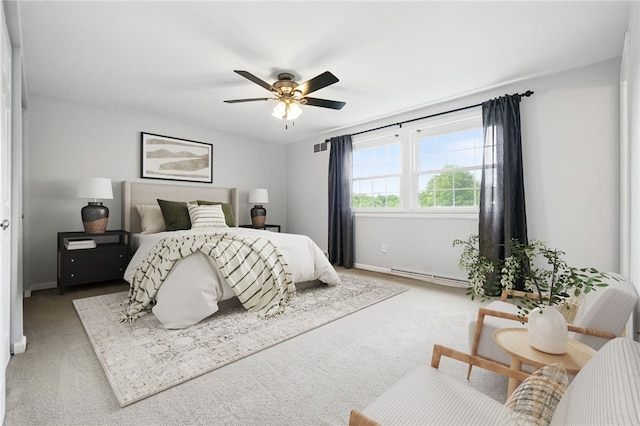 7965 Remington Dr, Mccandless, PA 15237 - bedroom with a baseboard radiator, carpet floors, and baseboards