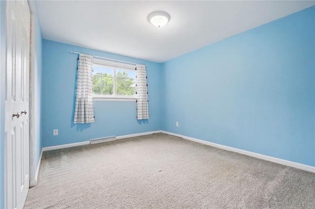7965 Remington Dr, Mccandless, PA 15237 - carpeted empty room with baseboard heating and baseboards