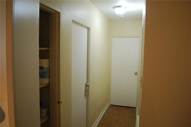 5120 5th Ave Unit 103, Shadyside, PA 15232 - hallway with wood finished floors and baseboards