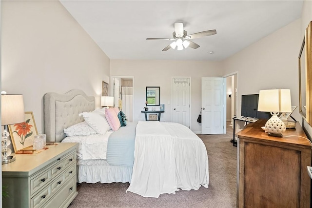 832 Eagle Pointe Dr, Cecil, PA 15317 - carpeted bedroom with a ceiling fan and ensuite bathroom