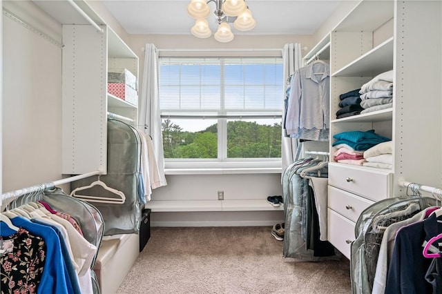 832 Eagle Pointe Dr, Cecil, PA 15317 - spacious closet with carpet flooring and a chandelier