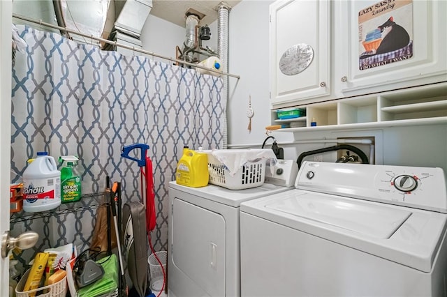 832 Eagle Pointe Dr, Cecil, PA 15317 - laundry area with washing machine and clothes dryer and cabinet space