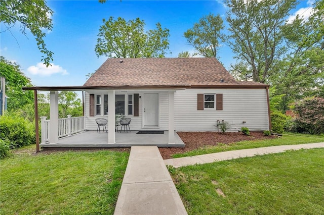 3133 Ridgeway Dr, South Park, PA 15129 - view of front of home with a front lawn, a porch, and roof with shingles