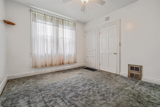 1675 Clairton Rd, West Mifflin, PA 15122 - unfurnished bedroom with carpet flooring, baseboards, and a ceiling fan