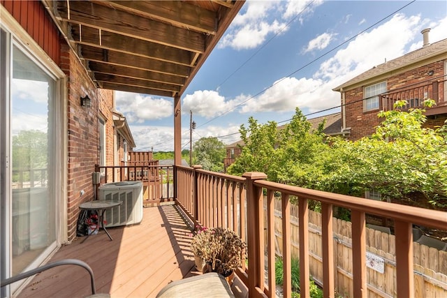 126 Jamestown Ct Unit C, Scott Twp Sal, PA 15216 - deck featuring central AC